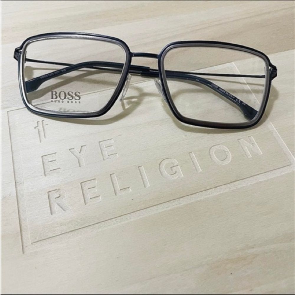 Hugo Boss 1231 Black Rectangular Eyewear